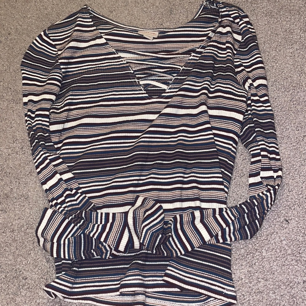 “Cape Juby” multi-color long sleeve girl’s shirt